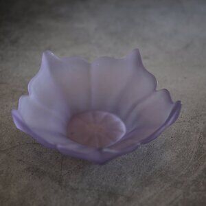 MCM Viking Light Purple Satin Frosted 5 Petal Epic Lotus Stockholm Bowl